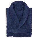 100%  Cotton Personalized Terry Bath Robe - Navy